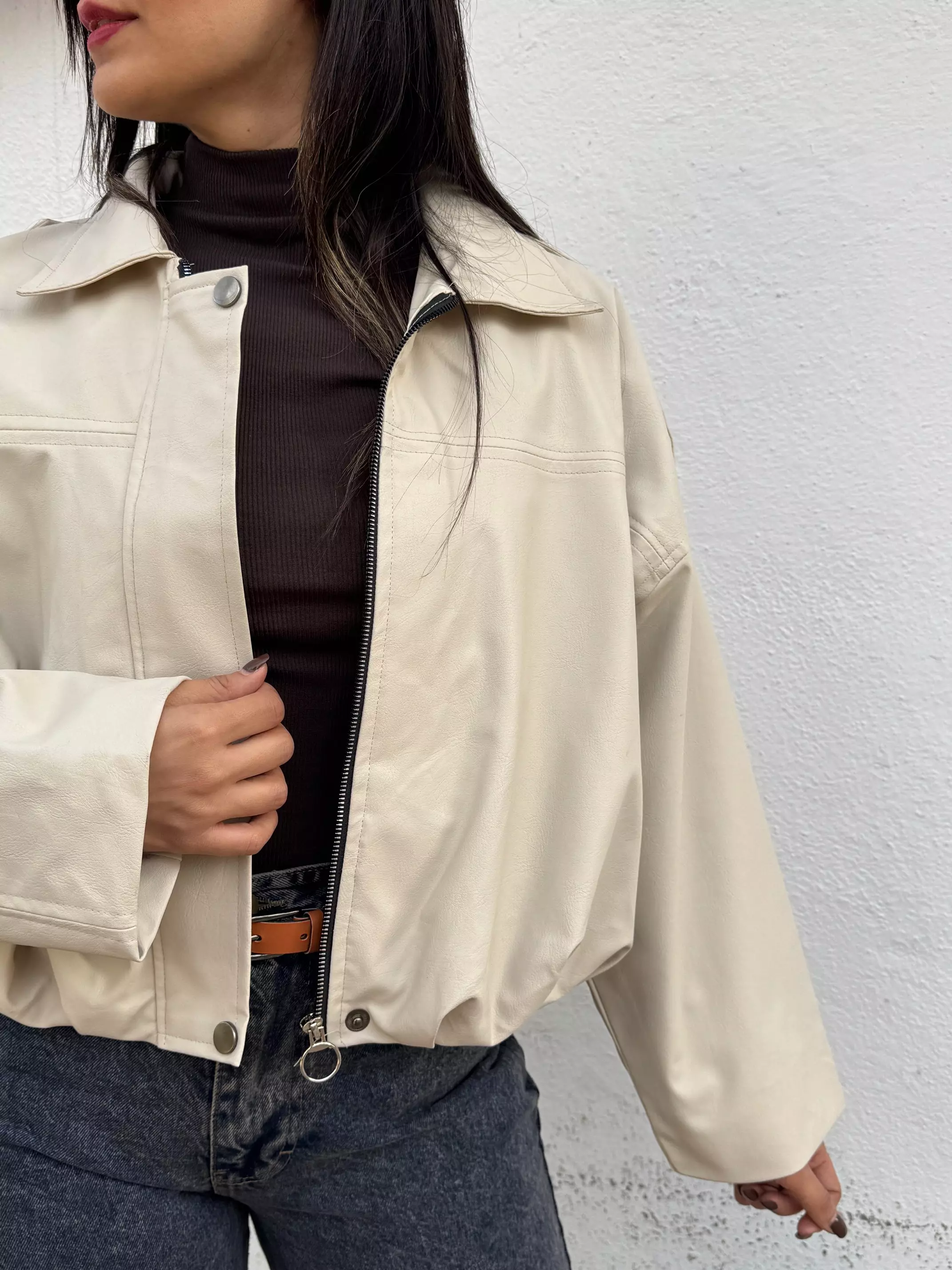 کاپشن چرم آستردار شکیرا